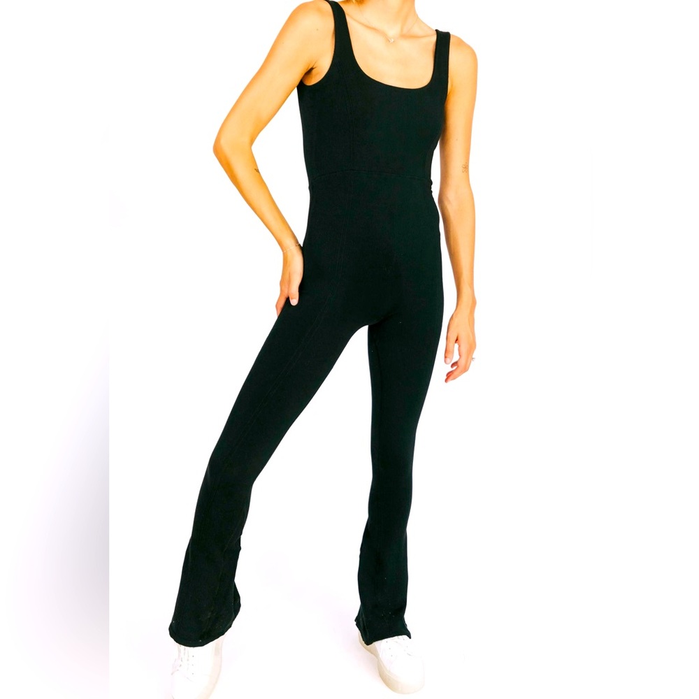 Free People Movement Rich Soul Flared Jumpsuit